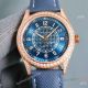 Super Clone Patek Philippe Calatrava Rose Gold Blue Dial Watch Cal.324 Movement diamond bezel_th.jpg